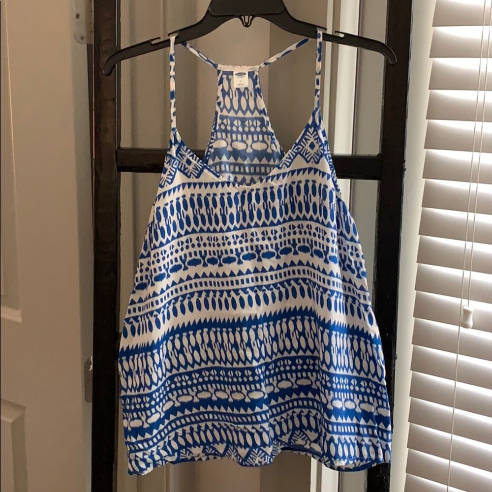 Spaghetti strap tank.